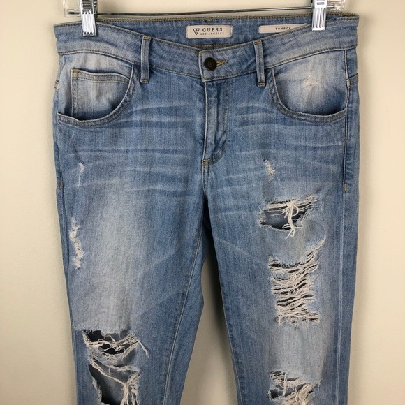Guess- Tomboy Distressed style Jeans size: 26 - Picture 2 of 13